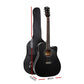 41 Inch Electric Acoustic Guitar Wooden Classical Full Size EQ Bass Black