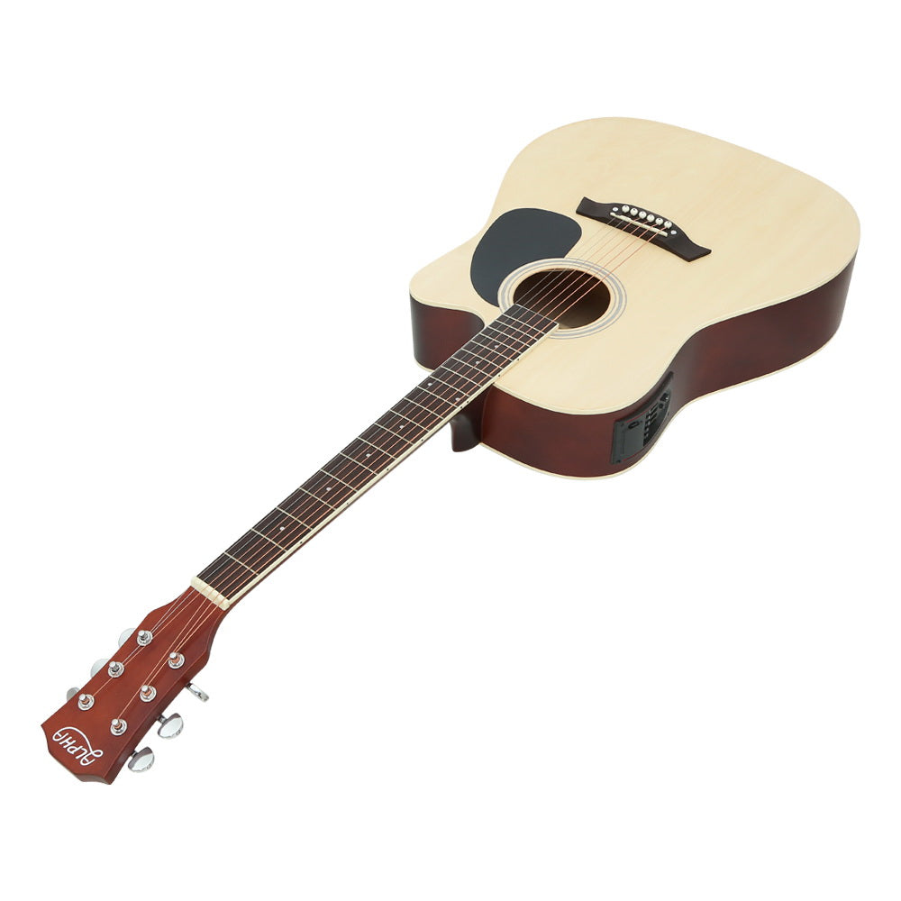 41 Inch Electric Acoustic Guitar Wooden Classical EQ With Pickup Bass Natural