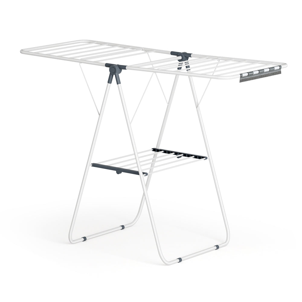 2 Tier Clothes Rack Airer Foldable 139CM White