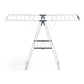 2 Tier Clothes Rack Airer Foldable 139CM White