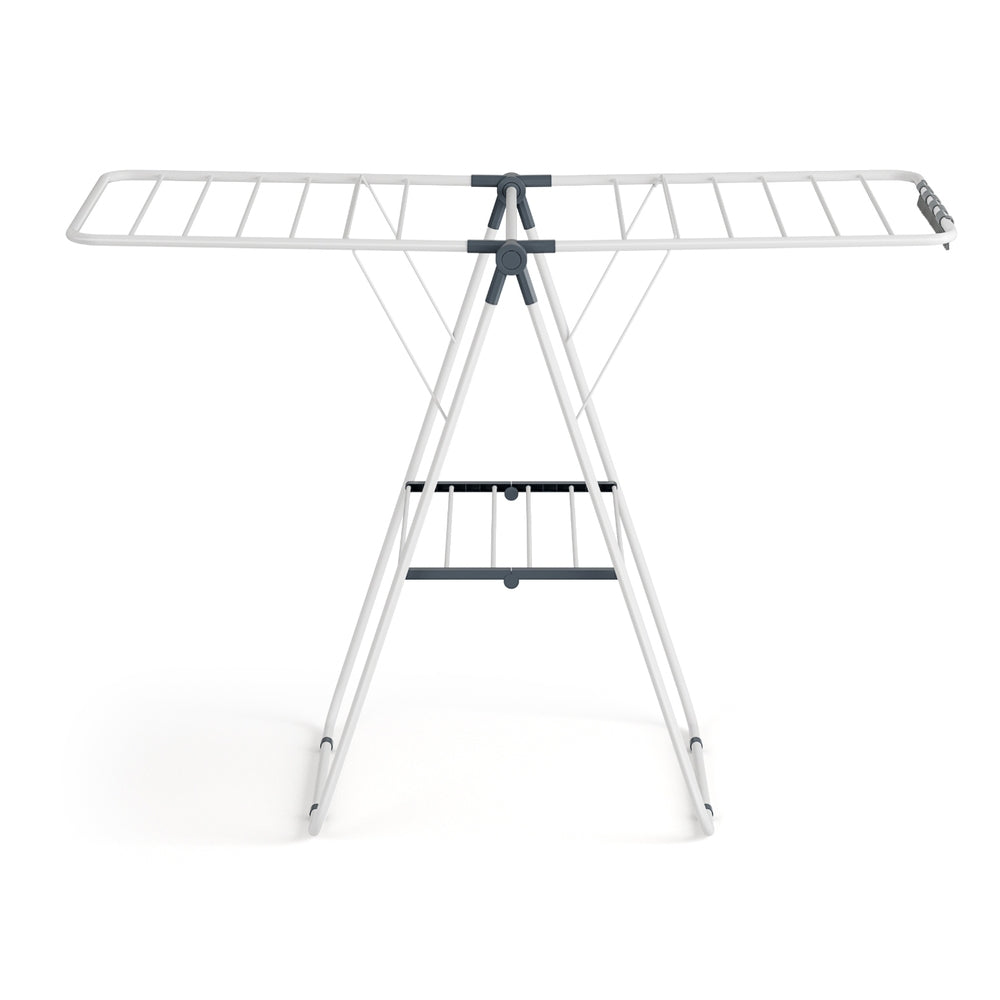 2 Tier Clothes Rack Airer Foldable 139CM White
