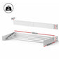 Clothes Rack Wall Mounted Airer Foldable White