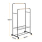 Clothes Rack Double Rod Airer Rail Coat Stand Hanger Storage Shelf