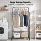 Clothes Rack Double Rod Airer Rail Coat Stand Hanger Storage Shelf