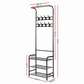 Clothes Rack Airer Coat Stand 179cm Hanger Rail Closet