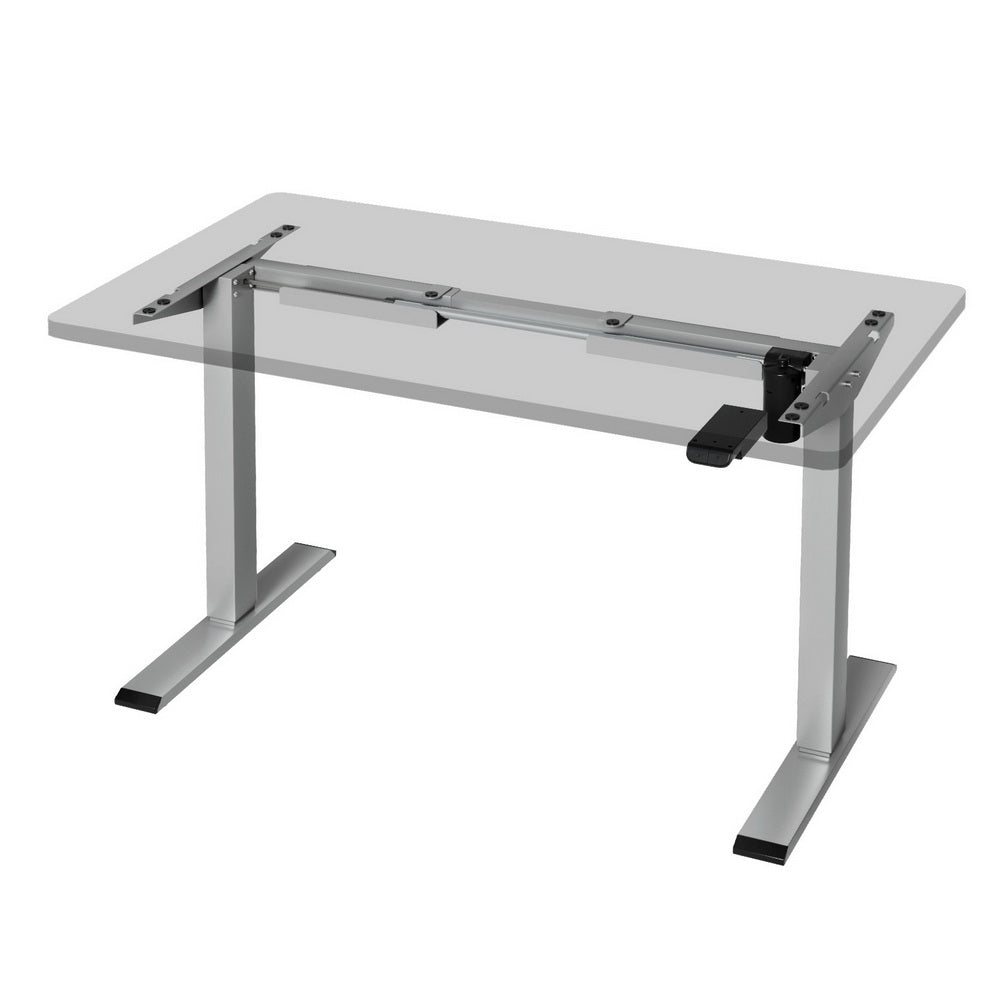 Artiss Electric Standing Desk Frame Only Height Adjustable 70Kg Load Grey