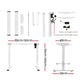 Artiss Standing Desk Motorised Sit Stand Desks Black 140cm