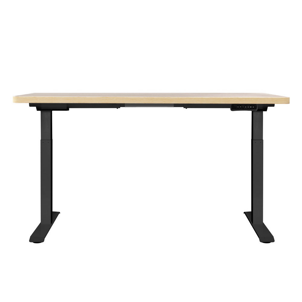 Artiss Standing Desk Motorised Dual Motor Oak 120cm