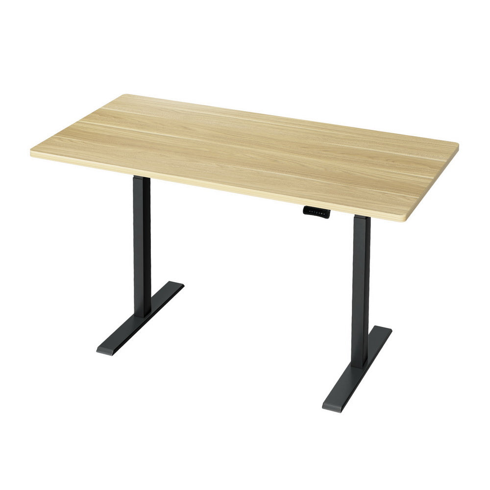 Artiss Standing Desk Motorised Dual Motor White Oak 140cm
