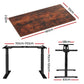 Artiss Standing Desk Motorised Dual Motor Rustic Brwon 140cm