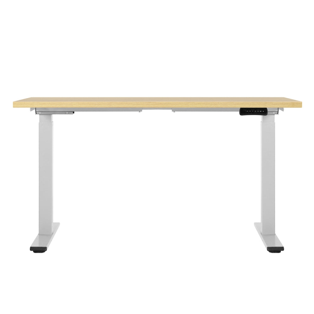 Artiss Standing Desk Motorised Dual Motor 120cm White Oak