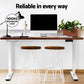 Artiss Standing Desk Motorised Dual Motor 120cm Rustic Brwon