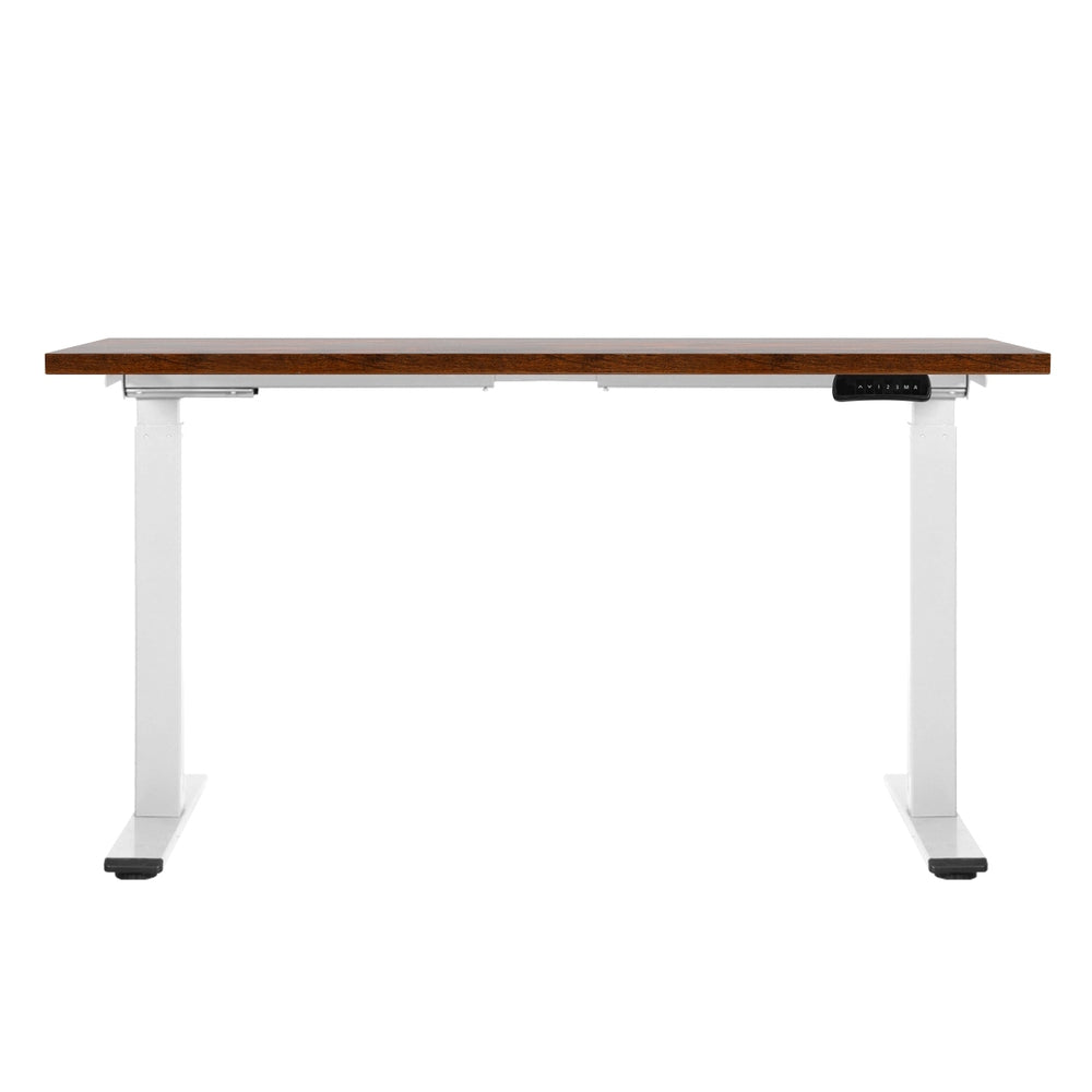 Artiss Standing Desk Motorised Dual Motor 140cm Rustic Brwon