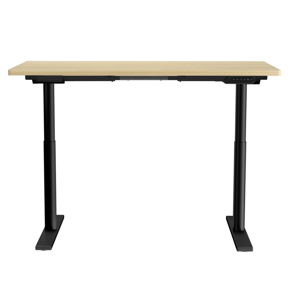 Artiss Standing Desk Motorised Electric Dual Motor White Oak 120cm