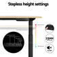 Artiss Standing Desk Motorised Electric Dual Motor White Oak 140cm