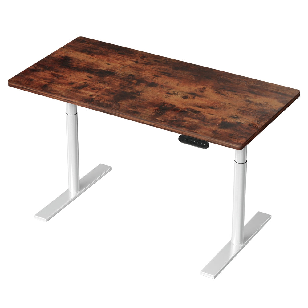 Artiss Standing Desk Motorised Electric Dual Motor 120cm Rustic Brown