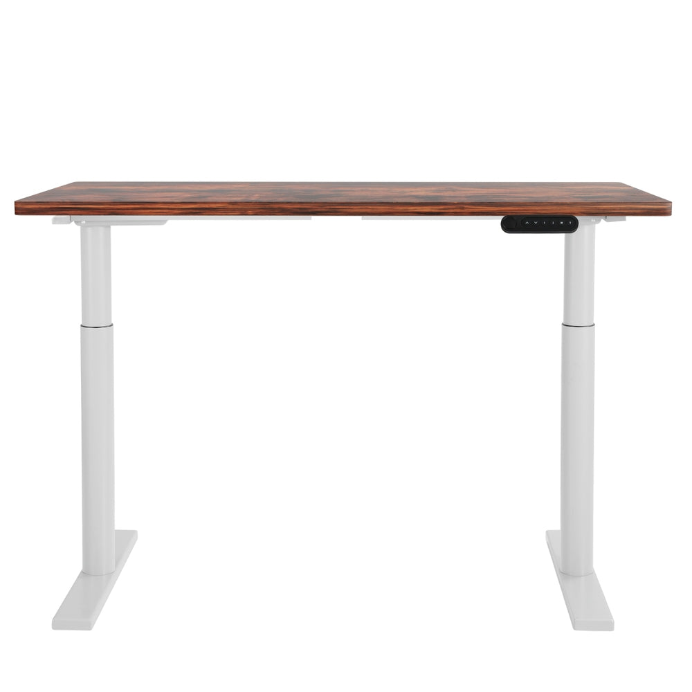 Artiss Standing Desk Motorised Electric Dual Motor 120cm Rustic Brown