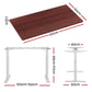 Artiss Standing Desk Motorised Electric Dual Motor 120cm Walnut
