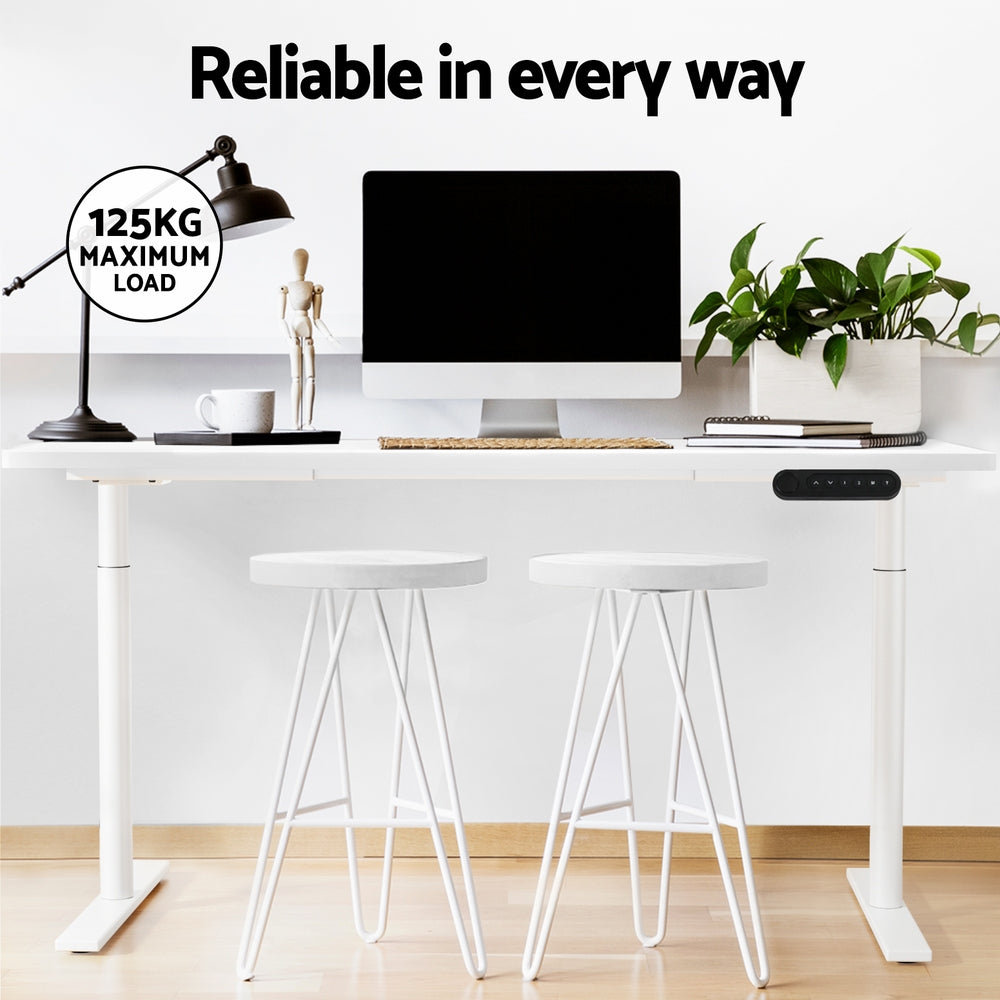 Artiss Standing Desk Motorised Electric Dual Motor 140cm White