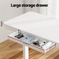 Artiss Standing Desk Motorised Electric Desks Drawer 120CM White