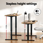 Artiss Electric Standing Desk 140cm Adjustable Height Motorised Home Office Desk Oak Black