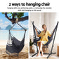 Hammock Chair Outdoor Camping Hanging with Stand 150x90cm - Grey