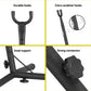 Hammock Chair Outdoor Camping Hanging with Stand 150x90cm - Grey