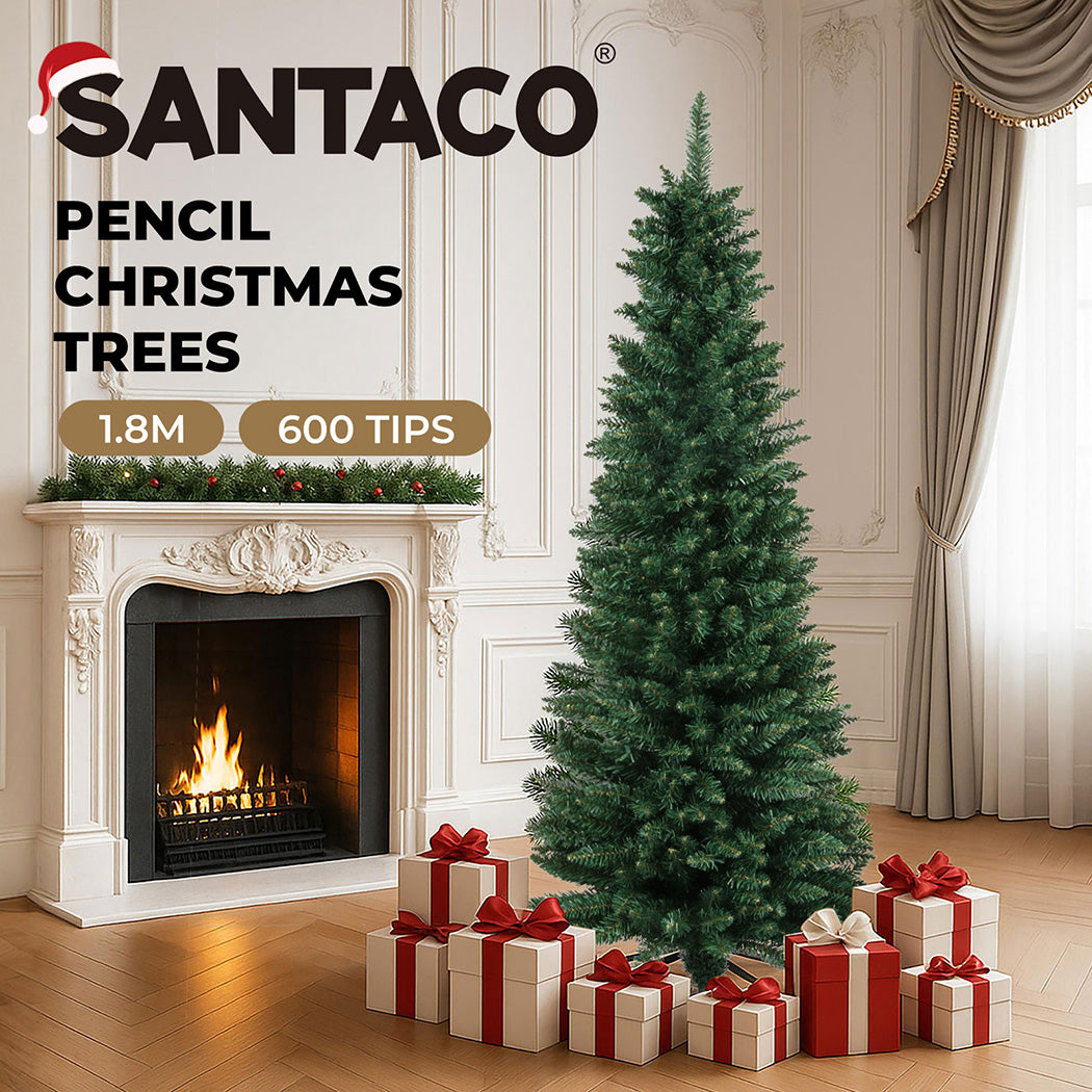 6ft 1.8m 600 Tips Pencil Christmas Tree