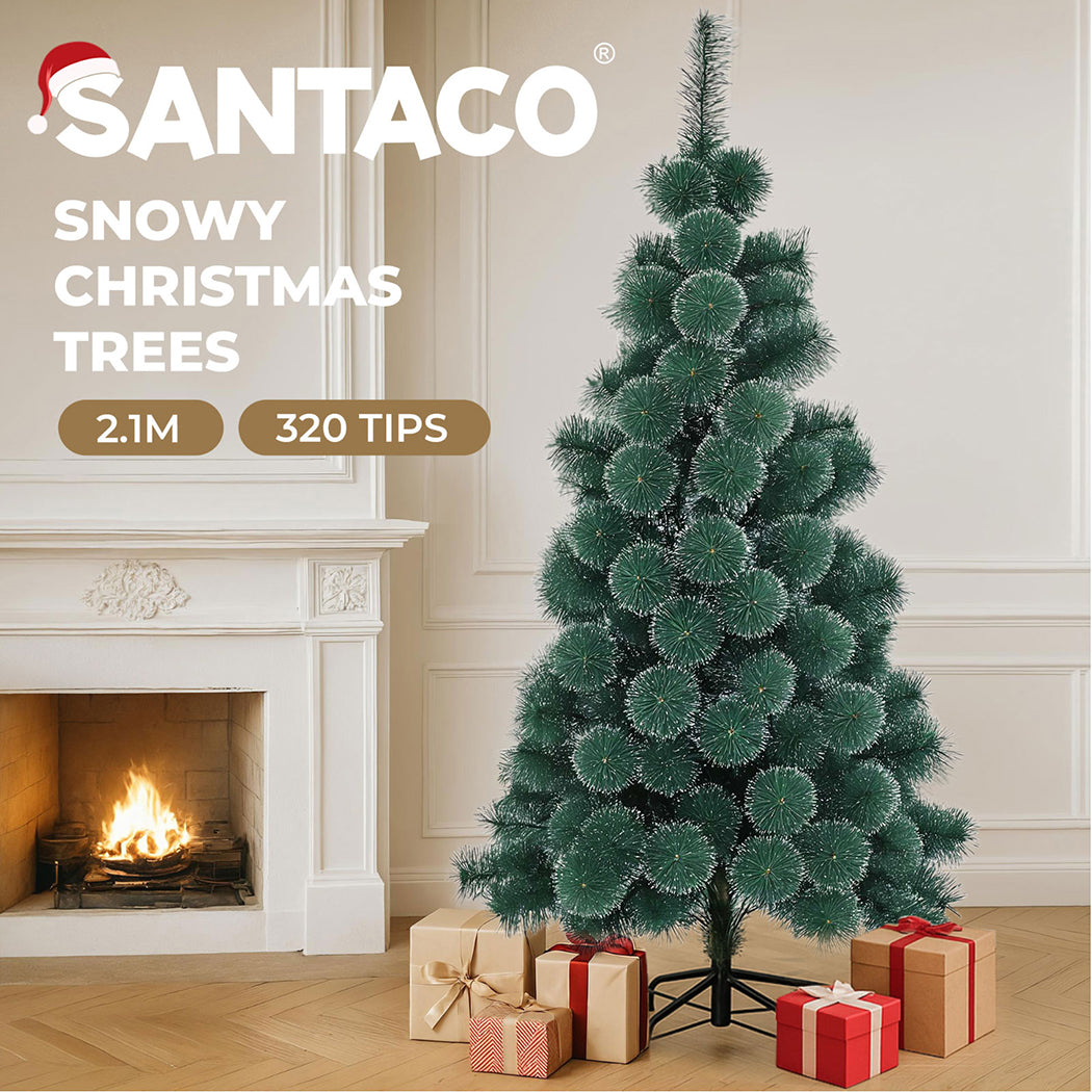 7ft 2.1m 320 Tips Full Pine Needle Christmas Tree