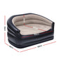 Veyron 2-Seater Outdoor Air Sofa Inflatable Couch Two-Seater Lounge Chair with Pump Blow Up Couches - Coffee
