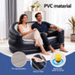 Veyron 2-Seater Outdoor Air Sofa Inflatable Couch Two-Seater Lounge Chair with Pump Blow Up Couches - Coffee