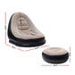 Fenris Inflatable Chair with Ottoman Air Sofa Blow Up Air Chair for Camping with Pump - Coffee