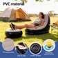 Fenris Inflatable Chair with Ottoman Air Sofa Blow Up Air Chair for Camping with Pump - Coffee