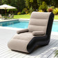 Kaizen Inflatable Chair Sun Lounger Blow Up Folding Air Chairs Sofa for Camping with Pump - Coffee