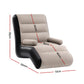 Kaizen Inflatable Chair Sun Lounger Blow Up Folding Air Chairs Sofa for Camping with Pump - Coffee