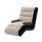 Kaizen Inflatable Chair Sun Lounger Blow Up Folding Air Chairs Sofa for Camping with Pump - Coffee