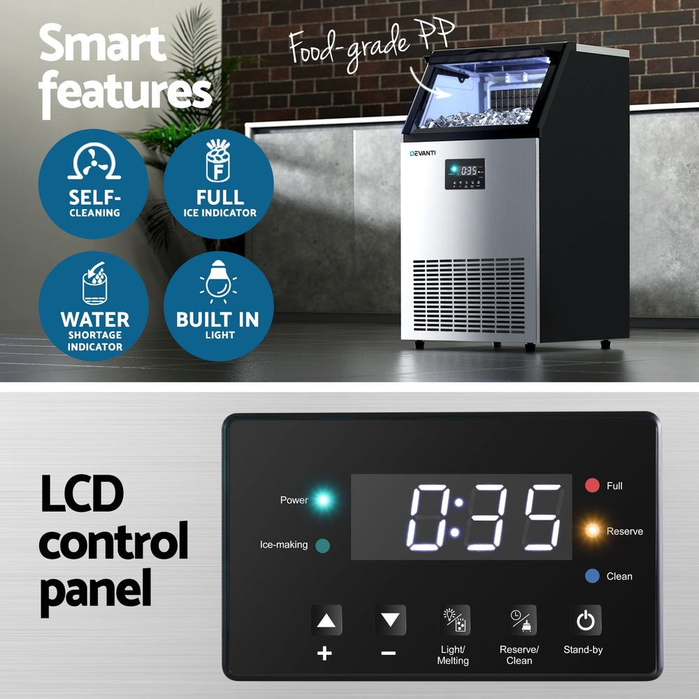 Devanti 45kg Ice Maker Commercial Machine