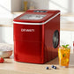 Devanti Portable Ice Cube Maker Machine 2L Home Bar Benchtop Easy Quick Red