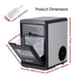 Devanti Ice Maker Machine 20kg Chewable Nugget Ice Countertop with Self Cleaning
