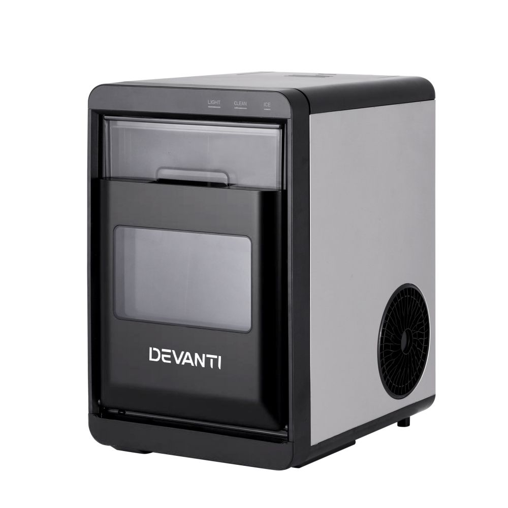 Devanti Ice Maker Machine 20kg Chewable Nugget Ice Countertop with Self Cleaning