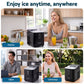 Devanti Ice Maker Portable Ice Machine Countertop Bullet Cube 12KG Black