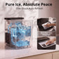 LUVIMO 15kg Ice Maker Machine Double Open Cover Deep Clean - Black