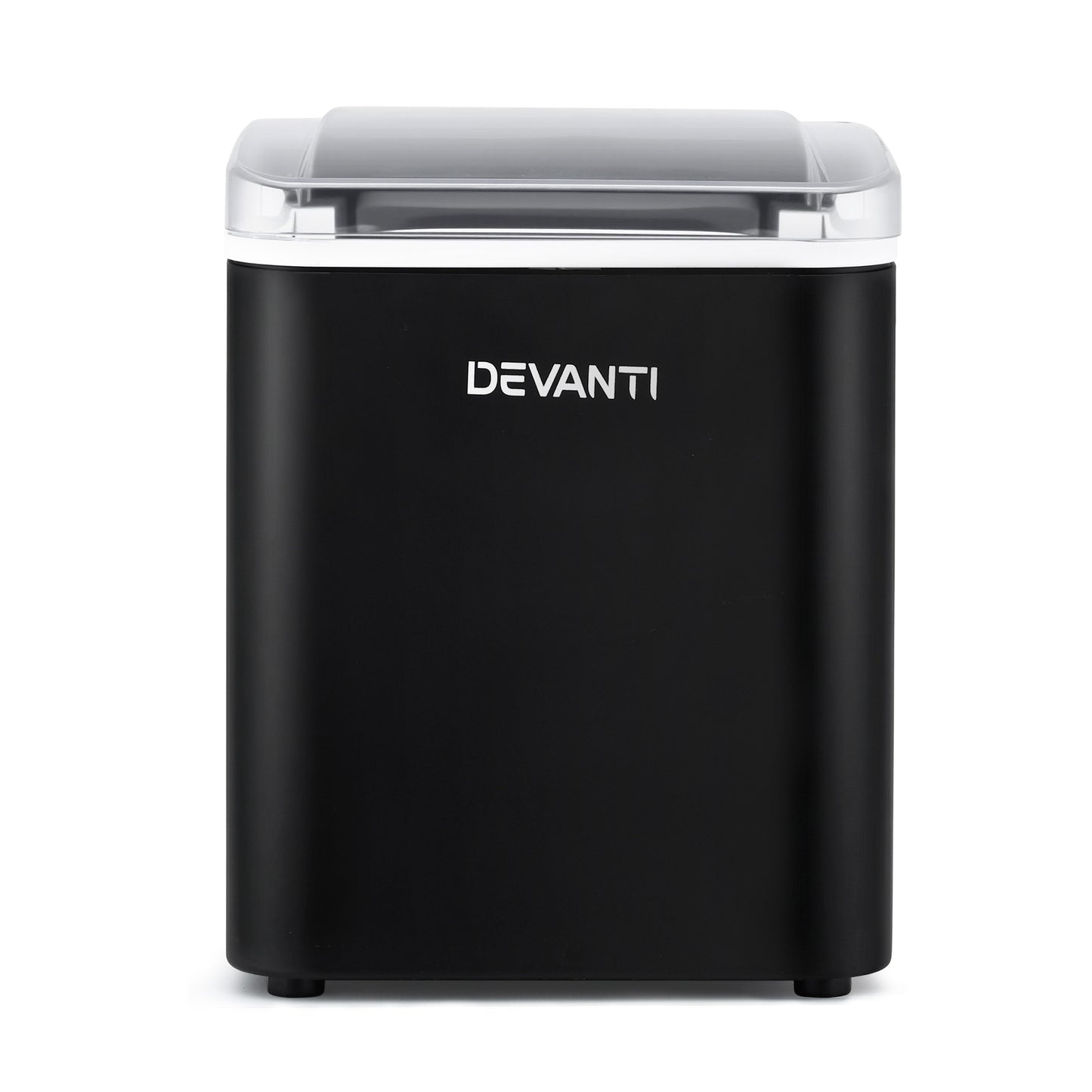 Devanti Ice Maker Machine Portable 12kg Countertop with Self Cleaning 1.2L Black