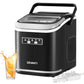 Devanti Ice Maker Machine Portable 12kg Countertop with Self Cleaning 1.3L Black