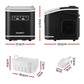 Devanti Ice Maker Machine Portable 12kg Countertop with Self Cleaning 1.3L Black
