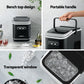 Devanti Ice Maker Machine Portable 12kg Countertop with Self Cleaning 1.3L Black