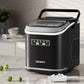 Devanti Ice Maker Machine Portable 12kg Countertop with Self Cleaning 1.3L Black