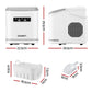 Devanti Ice Maker Machine Portable 12kg Countertop with Self Cleaning 1.3L White