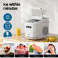 Devanti Ice Maker Machine Portable 12kg Countertop with Self Cleaning 1.3L White