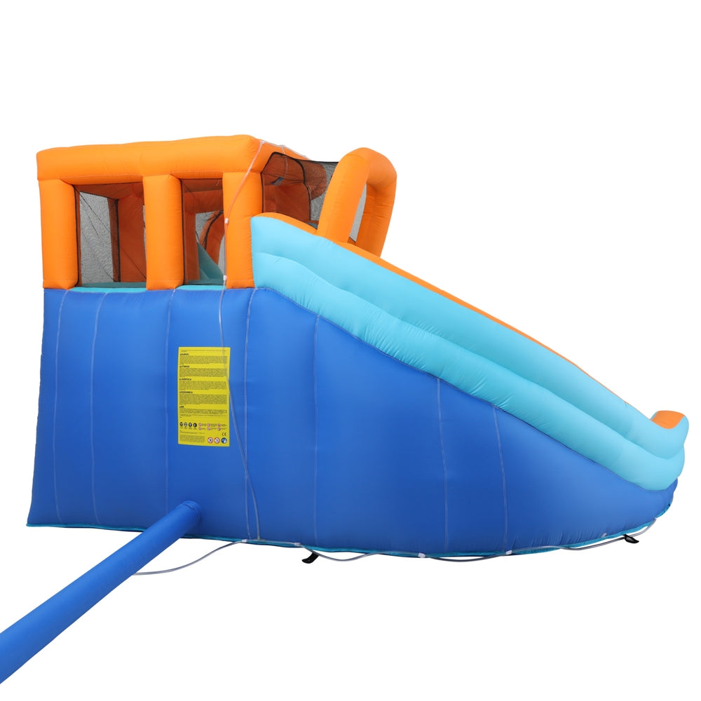 Factory Buys Kids Inflatable Pool Water Double Slide Park Jumping Castle 465X390CM